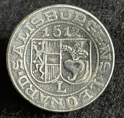 Vintage knopf münze - vintage, wie